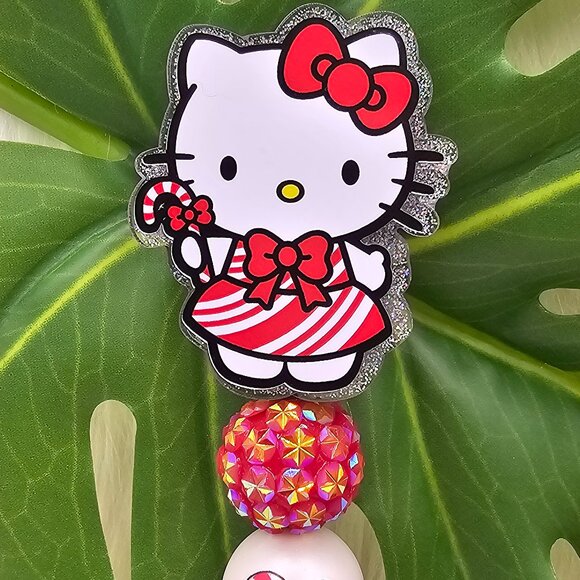 Peppermint Kitty Badge Holder - Picture 1 of 1
